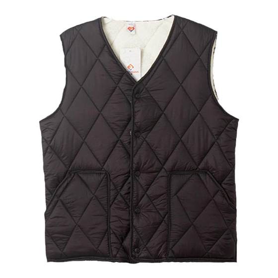 Vest men plus cotton and autumn and winter plus velvet thickened vest students Youth lambsmium cashmere middle -aged and elderly father Kan shoulders
