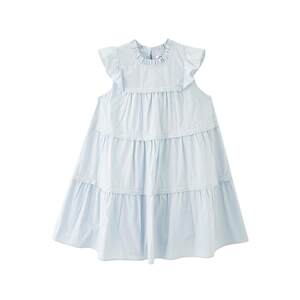 
Sanfu Xiaofei Sleeve Dress 2026 New Summer Lace Splicing A-Line Loose Doll Skirt Women's 519311