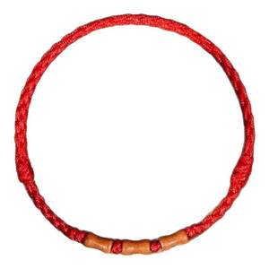 
Old peach wood landed bamboo cinnabar red rope bracelet birth year transport bracelet to remove bad luck bracelet body protection bracelet