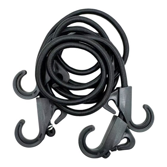 
Outdoor 8mm thick elastic camping clothesline motorcycle luggage round binding with hook climbing rope