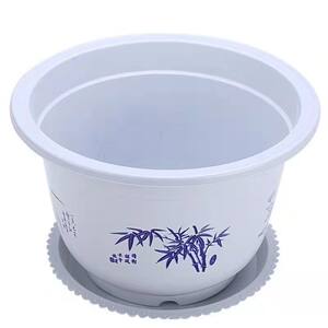 
Round thickened extra-large plastic flower pot balcony indoor green ivy strawberry green plant seedling pot sun-resistant free shipping tray