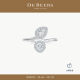 De Beers 戴比尔斯 Aura Toi & Moi 水滴形和圆形明亮式切割钻戒