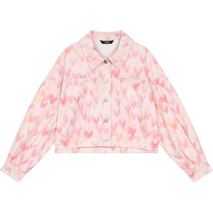 
Fairy's Pocket Love Printed Pink Smudged Short Jacket Women's 2026 Early Spring New Sweet Little Man