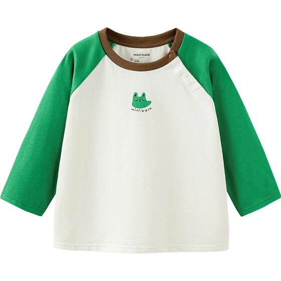 
[Nuomi T] Mini Balabala boys and girls children's long-sleeved T-shirt spring pure cotton baby bottoming shirt