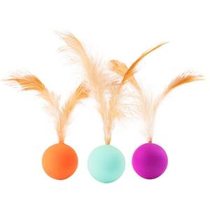 pidan cat toy elastic ball 3 installed jump ball teasing cat, toy, cat and dog self -relief interactive pet supplies