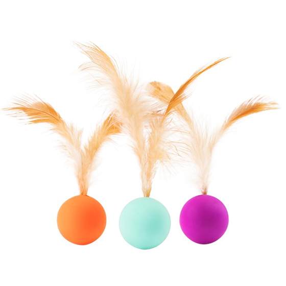pidan cat toy elastic ball 3 installed jump ball teasing cat, toy, cat and dog self -relief interactive pet supplies