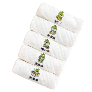 Baby mouth towel pure cotton gauze towel baby products handkerchief new children super soft face wash small square towel
