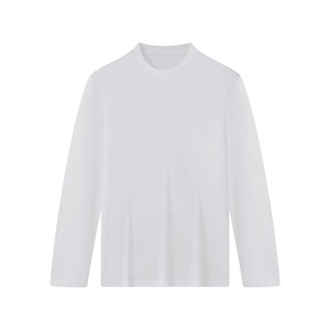 
Xiahu Shijia 80 long-sleeved T-shirts for men and women long velvet cotton 7A antibacterial solid color base shirt cotton white T third generation 179A