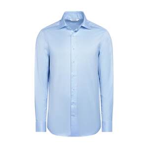 
SUITSUPPLY Light Blue Traveler Cotton Spread Collar Men's Shirt
