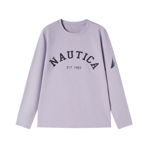
[Cotton-feeling quick-drying sports]NAUTICA/NAUTICA children's clothing boys and girls long-sleeved T-shirt children's spring and autumn