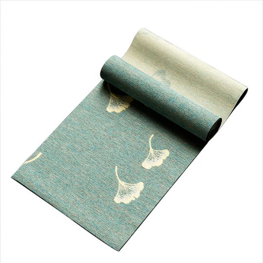 Ginkgo Tea Mat made of Silk Fiber for Tea Art and Zen Tea Tray