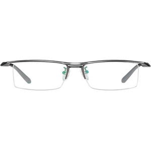 Ultra -light glasses frame men's half frame pure titanium glasses frame business myopia glasses big face big frame eye sunny box black square box