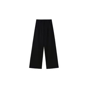
Black wide-leg suit pants for women in autumn and winter new style fat sister mm pear-shaped figure high waist loose slimming casual pants