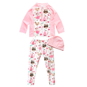 Children's swimsuits for girls long sleeves trousers split suits for flat feet short sleeves girls 2025 new girls swimsuits