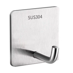 Hooks with strong viscose load-bearing and hole-free stainless steel kitchen wall bathroom bathroom key wall hanging hook stickers