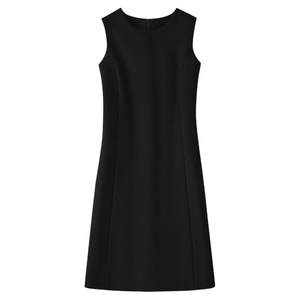 Sleeveless wool woolen dress A -line skirt wild high waist thin bottom skirt to keep the vest skirt temperament vest skirt
