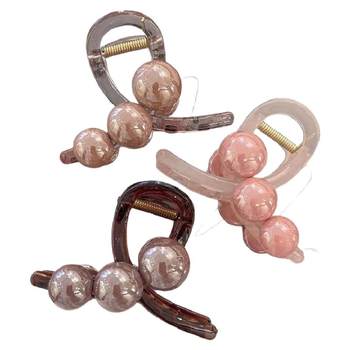
Pearl grabber high-end hair accessories 2024 new style