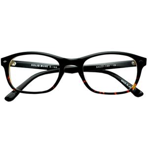 
SOLID BLUE Japanese handmade glasses frame for men and women with myopia, formulaable frame, ultra-light small face glasses frame 166