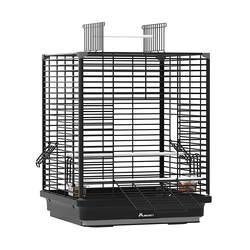 Chongshangtian Bird Cage Parrot Cage Tiger Skin Black Phoenix Peony Home Large Luxury Villa with Breeding Box Toy