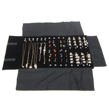 Multi functional jewelry travel storage bag, earrings, earrings, necklace, ring, roll up bag, exhibition bag, portable bag