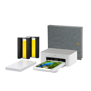 Xiaomi Mijia Photo Printer 1S Special Offer Set Small Mobile Phone Photo Color Printing Home Wireless Connection Photo Paper Ribbon Photo Album ID Photo Machine Home Gift for Boyfriend or Girlfriend