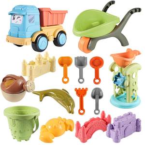 Children's beach toy car Baby drama water digging tools Sand shovel Children to play sandglows for the seaside seaside