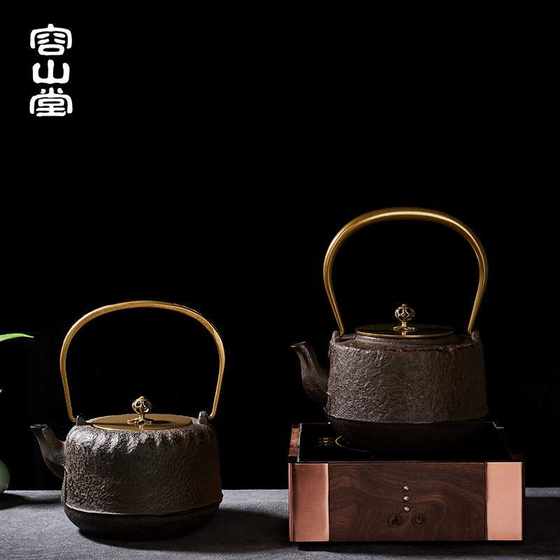 铁壶 铸铁茶壶电陶炉茶炉套装 复古茶具家用煮茶器烧水壶