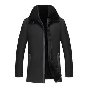 
Beast King autumn and winter new men's sheep velvet-scissored fur integrated mink hair territorial Haining short genuine leather jacket men's jacket
