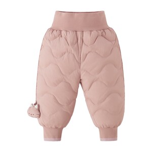 
[Antibacterial Far Infrared] Down Pants Boys Girls Trousers Black New Style Warm Casual Pants Children's Pants