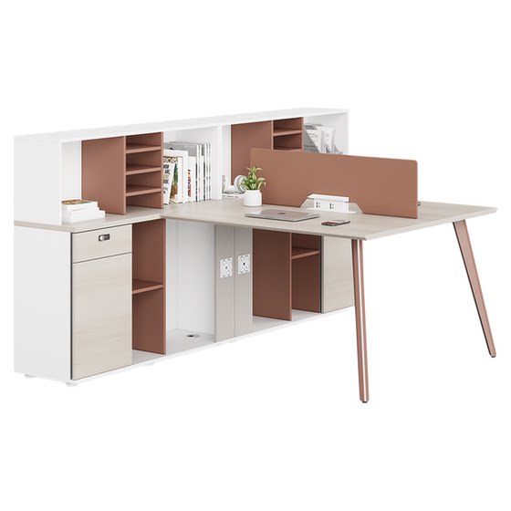 
Weihao Furniture Financial Office Desk and Chair Combination Simple Modern Office Staff Card Holder Home Computer Desk