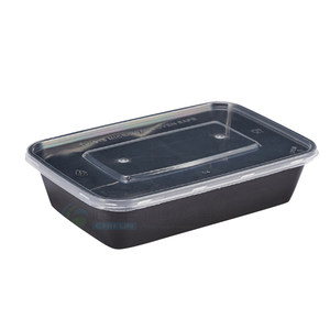 Rectangular 1000ml disposable lunch box fast -container bento soup bowl pack free shipping thick transparent takeaway lunch box