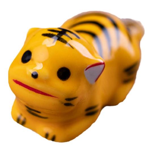 陶瓷笔搁文房四宝动物笔架日式可爱笔山托笔架书法摆件