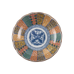 Jin-dyed auspicious ceramic plates and plates