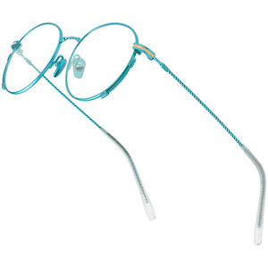
Ultra-light pure titanium myopia glasses frame for women, versatile, plain, round, small face, blue optical eye frame, adjustable for prescription