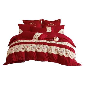 Wedding wedding long lint cotton modern simple 100S quilt cover