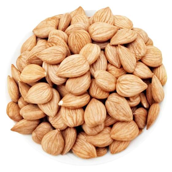 
New goods Chengde sweet almond shellless southern almond nut original raw and ripe large flat almond pellet dried fruits in bulk 500g