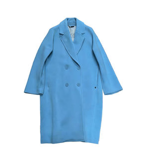 
Air layer space cotton soft and waxy cocoon-shaped mid-length loose version windbreaker coat long coat spring and autumn