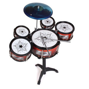 Drum set children's toys beginner enlightenment jazz drum practice drum simulation drum percussion instrument 3 years old+guitar 87