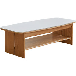 Zhimu Workshop slate solid wood coffee table Nordic