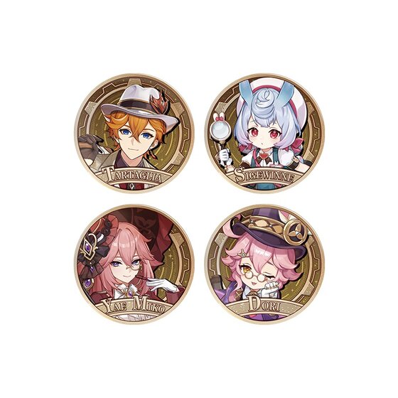 [Genshin Impact Official] 2024 Carnival Reunion Series Character Badge Genshin Fes Peripheral
