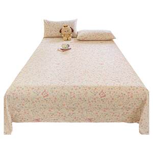 
2025 new Class A double layer yarn sheet single piece student dormitory single double bed single three piece set non-full cotton pure cotton 2