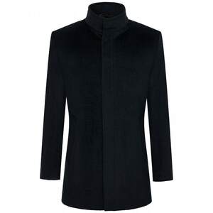 
Newspaper Bird Autumn and Winter New Men's Business and Casual Short Stand Collar Woolen Coat Woolen Top Jacket Men's