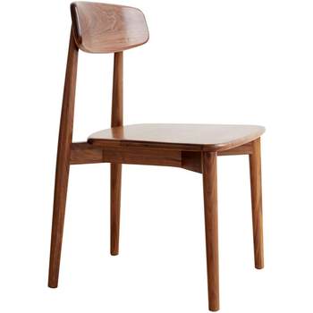 
Genji Muyu black walnut dining room backrest dining chair