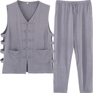 Linel Set Grandpa Old Beijing Margion Chinese Vest Speaker Male Father Vests Northern Shaanxi Kan Shoulder
