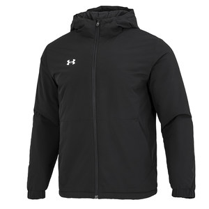
Under Armor UA short cotton jacket for men and women, outdoor sports hooded windproof and warm cotton feather jacket 22600902
