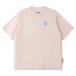 
FILA FUSION Fila trendy brand couple short-sleeved T-shirt for women 26 summer new women's loose cotton tops for men