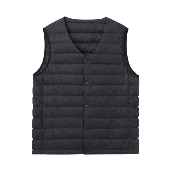 
Shirt Lao Luo [Arctic Six] 2025 Winter Men's White Duck Down Lightweight Down Vest Jacket 259X0D507O