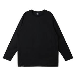 
Half-ink large size men's long-sleeved T-shirt men's loose plus fat fat man pure cotton bottoming shirt 200*0.5kg spring clothing
