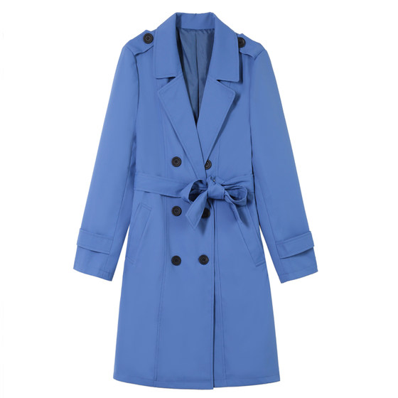 
Woodpecker mid-length windbreaker jacket for women 2025 new spring and autumn slim fit coat for small mothers