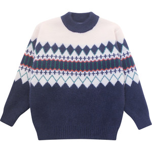 
Boys' sweaters, winter clothes, new boys' mink velvet sweaters, autumn and winter boys' bottoming shirts, pullover children's tops